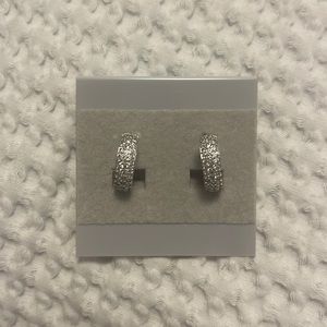 Silver CZ Huggies